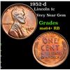 Image 1 : 1952-d Lincoln Cent 1c Grades Choice+ Unc RB