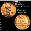Image 1 : 1941-p Lincoln Cent 1c Grades Choice+ Unc RB