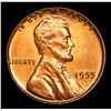 Image 2 : 1955-p Lincoln Cent 1c Grades Choice+ Unc RD