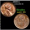 Image 1 : 1935-s Lincoln Cent 1c Grades Select+ Unc BN