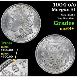 1904-o/o Morgan Dollar $1 Grades Choice+ Unc