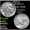 Image 1 : 1937-p Buffalo Nickel 5c Grades Select+ Unc