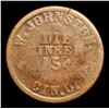 Image 3 : (1863) Union Civil War Token 1c Grades vg+