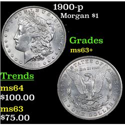 1900-p Morgan Dollar $1 Grades Select+ Unc