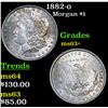 Image 1 : 1882-o Morgan Dollar $1 Grades Select+ Unc