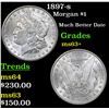 Image 1 : 1897-s Morgan Dollar $1 Grades Select+ Unc