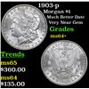 Image 1 : 1903-p Morgan Dollar $1 Grades Choice+ Unc