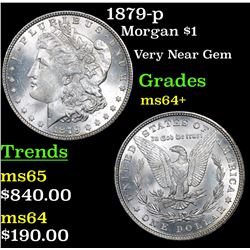 1879-p Morgan Dollar $1 Grades Choice+ Unc