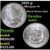 Image 1 : 1891-p Morgan Dollar $1 Grades Select+ Unc