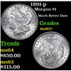 Image 1 : 1891-p Morgan Dollar $1 Grades Select+ Unc