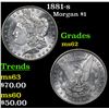 Image 1 : 1881-s Morgan Dollar $1 Grades Select Unc