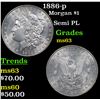Image 1 : 1886-p Morgan Dollar $1 Grades Select Unc
