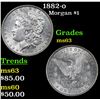 Image 1 : 1882-o Morgan Dollar $1 Grades Select Unc