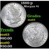 Image 1 : 1880-p Morgan Dollar $1 Grades Select Unc