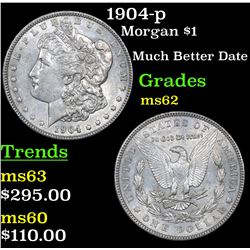 1904-p Morgan Dollar $1 Grades Select Unc