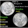 Image 1 : 1887-s Morgan Dollar $1 Grades Select Unc