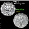 Image 1 : 1943-s Mercury Dime 10c Grades Choice AU