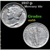 Image 1 : 1917-p Mercury Dime 10c Grades Choice AU