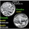 Image 1 : 1935-p Buffalo Nickel 5c Grades GEM+ Unc