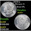 Image 1 : 1879-s Morgan Dollar $1 Grades GEM+ Unc