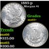 Image 1 : 1885-p Morgan Dollar $1 Grades GEM+ Unc