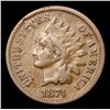 Image 2 : 1874 Indian Cent 1c Grades f details