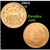 Image 1 : 1864 Two Cent Piece 2c Grades vg+