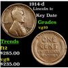Image 1 : 1914-d Lincoln Cent 1c Grades vg+