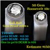 Image 1 : Proof 2009-s Roosevelt Dime 10c roll, 50 pieces (fc)