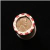 Image 2 : Mixed small cents 1c orig shotgun roll, 1858 Flying Eagle Cent, 1918-d Wheat Cent other end
