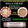 Image 1 : ***Auction Highlight*** Lincoln Wheat cent 1c orig roll, 1909-s on one end,  VDB rev other end, WOW!