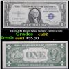 Image 1 : 1935D $1 Blue Seal Silver certificate Grades Select CU