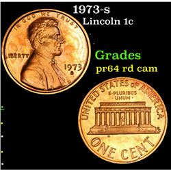 1973-s Lincoln Cent 1c Grades Choice Proof Red Cameo
