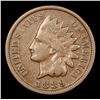 Image 2 : 1889 Indian Cent 1c Grades vf++