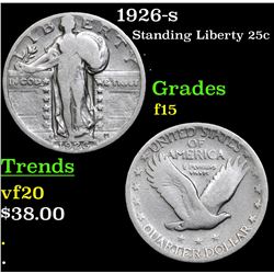 1926-s Standing Liberty Quarter 25c Grades f+