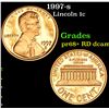 Image 1 : 1997-s Lincoln Cent 1c Grades Gem++ Proof Red Deep cameo