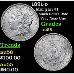 1891-o Morgan Dollar $1 Grades Choice AU/BU Slider