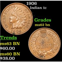 1906 Indian Cent 1c Grades Select Unc BN