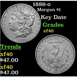 1886-o Morgan Dollar $1 Grades xf