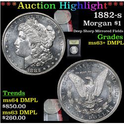 ***Auction Highlight*** 1882-s Morgan Dollar $1 Graded Select Unc+ DMPL By USCG (fc)