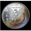 Image 3 : 1881-s Rainbow Toned Morgan Dollar $1 Grades Select Unc PL