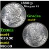 Image 1 : 1880-p Morgan Dollar $1 Grades Select+ Unc