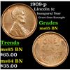 Image 1 : 1909-p Lincoln Cent 1c Grades GEM Unc BN