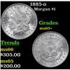 Image 1 : 1885-o Morgan Dollar $1 Grades GEM+ Unc