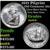 Image 1 : 1921 Pilgrim Old Commem Half Dollar 50c Grades Choice+ Unc