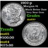 Image 1 : 1902-p Morgan Dollar $1 Grades Choice+ Unc