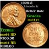 Image 1 : 1928-d Lincoln Cent 1c Grades Choice Unc RD