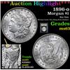 Image 1 : ***Auction Highlight*** 1896-o Morgan Dollar $1 Graded Select Unc By USCG (fc)