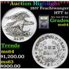 Image 1 : ***Auction Highlight*** 1837 Feuchtwanger Hard Times Token 1c Graded Choice Unc By USCG (fc)