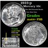 Image 1 : 1923-p Mercury Dime 10c Grades Choice Unc+ FSB